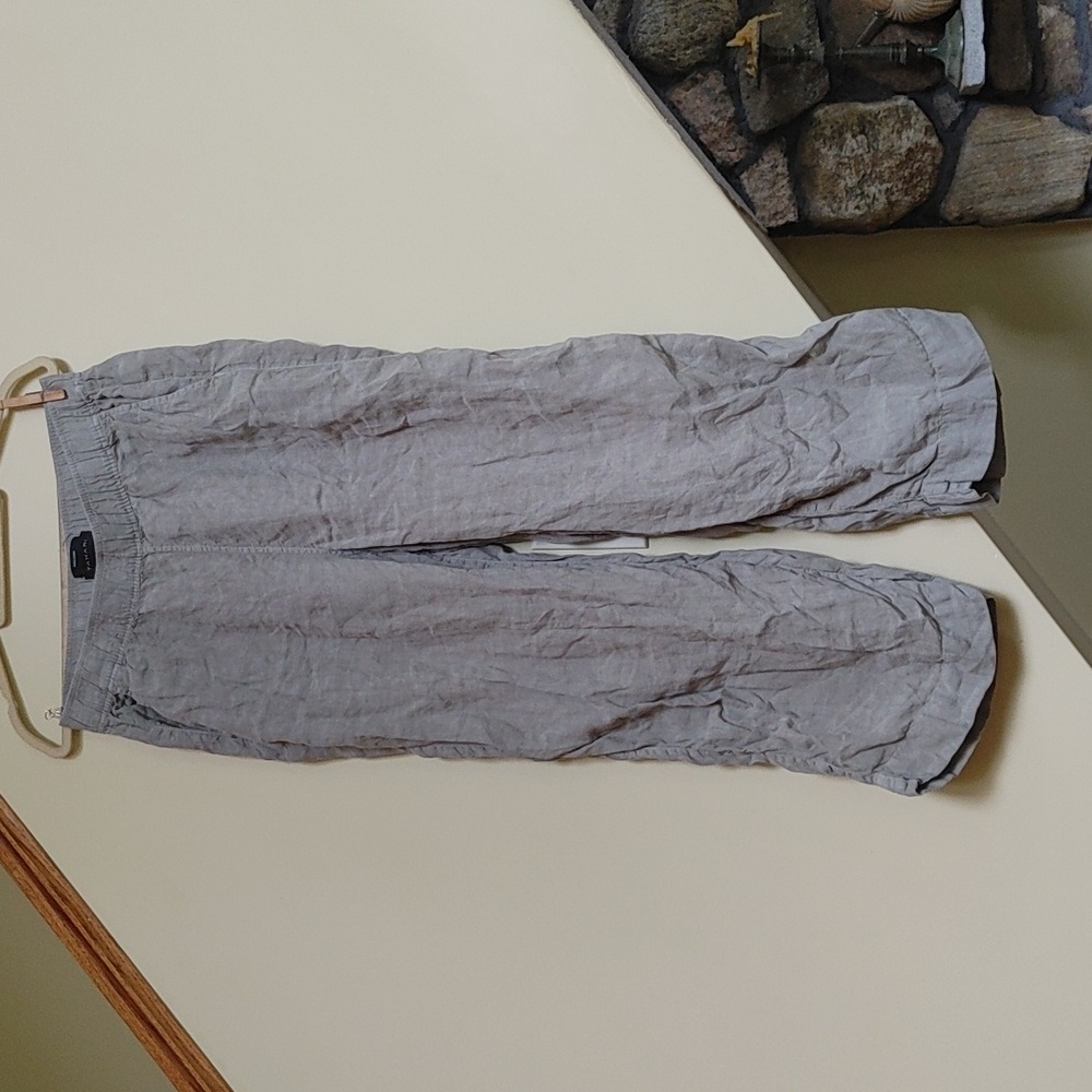 Tahari Linen pants sage green size Large